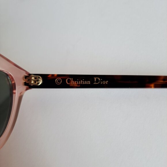 Christian Dior Mania 1 Sunglasses in rose gold and pink with brown lenses - Picture 11 of 16